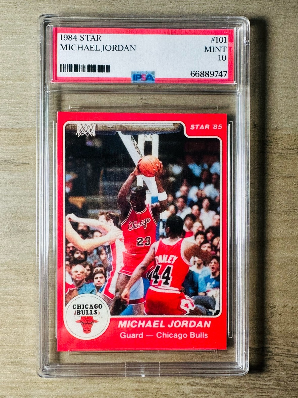 Michael Jordan Gem Mint 10 1986 Star #101 Gem Mint 10 Novelty Basketball Card.